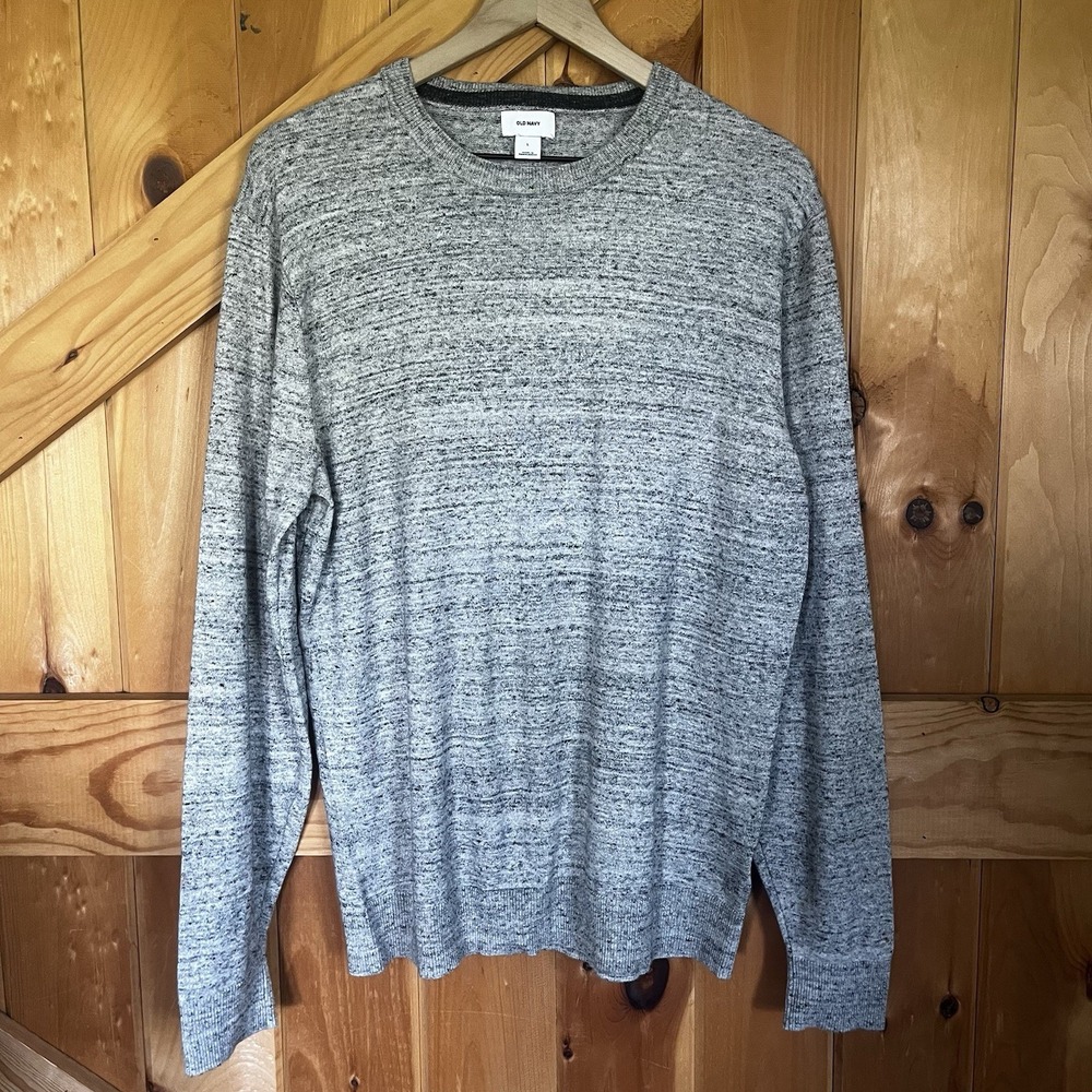 Old Navy Heathered Gray Soft Knit Long Sleeve Shirt Women's Large